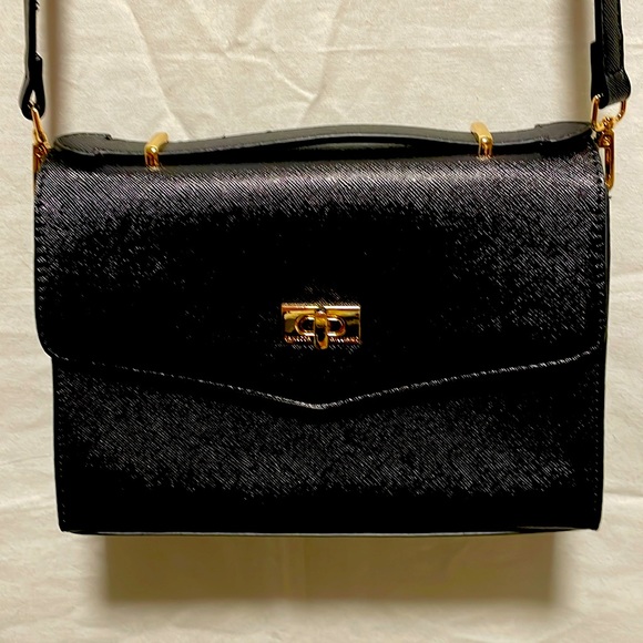 Venessa Williams Black shoulder / handle Hand Bag - Picture 1 of 6